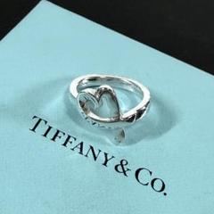 ティファニーラビングハートリング　　7号　ダイヤ　新品仕上げ 無傷未使用に近い TIFFANY&Co. 7号 ティファニー リング・指輪 ラビングハート