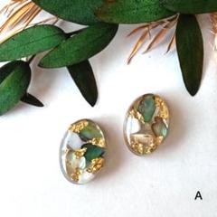 《minmin様ご依頼品》2点　ネジバネ式イヤリング