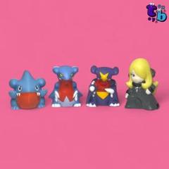 ポケモンキッズ【フカマル/ガバイト/ガブリアス/シロナ】指人形No.B341