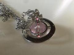ヴィヴィアン｜スモールオーブネックレス　シルバー×ピンク　マルチストーン Vivienne Westwood(ヴィヴィアンウエストウッド) / ネックレス