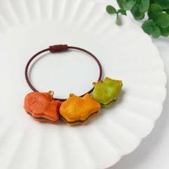 100. たい焼き あんこ3兄弟 ワイヤーリング キーホルダー