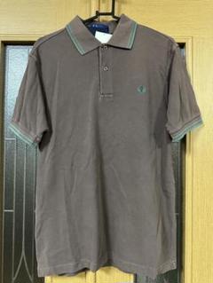 FRED PERRY フレッドペリー ポロシャツ ブラウン エメラルドグリーン