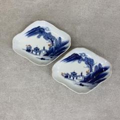 【ksia】菱形皿 8点 14.0 × 17.8 cm 印判 青 和食器 IMG_3090.jpg?v=1693634248&