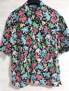 H&M キースヘリング keith haring アロハシャツ レア