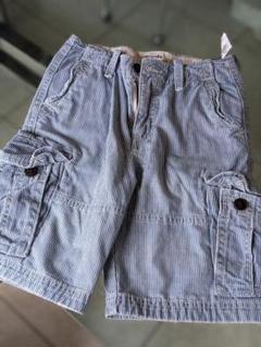 □半額！　新品タグ付き　アバクロ　ボーイズ12　ショートパンツ　ヒッコリー