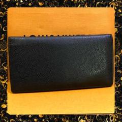ルイヴィトン ポルトフォイユ ブラザ タイガ 長財布 黒 ノワール 美品