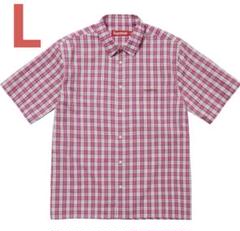 25ss Supreme Mini Plaid Shirt Pink Lサイズ