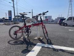 折りたたみ自転車 赤　ダホン　手渡し限定 折りたたみ自転車 赤 ダホン 手渡し限定 - メルカリ