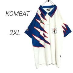 【コンバット】ゲームシャツ ポロシャツ メッシュ 大きいサイズ 2XL ワッペン