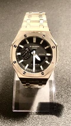 G-SHOCK GA-2100PTSカシオーク シルバー カスタムベルト付最終‼️のサムネイル