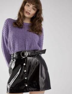 Bershka ベルシュカ ブラック 黒 ミニスカート Sのサムネイル