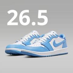 【新品未使用品】ナイキ　ゴルフシューズ ジョーダン1 ブルズカラー　ローカット エア ジョーダン 1 NIKE AIR JORDAN LOW GOLF UNC white