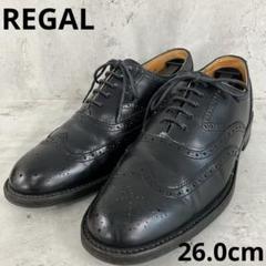 REGAL(リーガル) ウィングチップシューズ ブラック サイズ 26