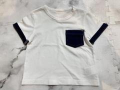 COMME CA ISM デニム切り替え半袖シャツ 100cm