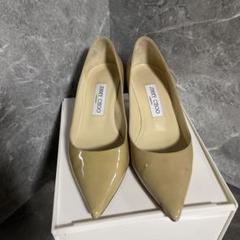 JIMMY CHOO ベージュ ポインテッドトゥ パンプス 36.5 訳あり
