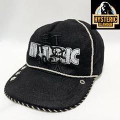【新品】入手困難 HYSTERIC ロックなロゴ刺繍&星型スタッズ付きキャップ