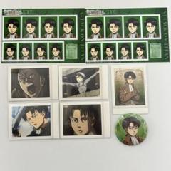 進撃の巨人 リヴァイ ぱしゃこれ 証明写真 缶バッジ まとめ売り ちびっこ