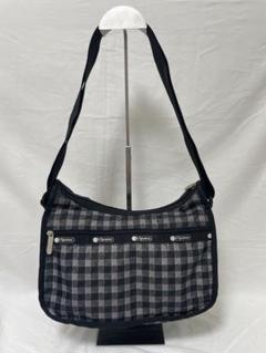 レスポートサック LeSportsac ショルダーバッグ チェック柄 白黒