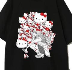 伊藤潤二×サンリオキャラクターズ ラメTシャツ ギャル富江