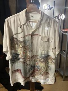【値下げ】 1950s 1940s オリジナル メルカリ - 虎 和柄 アロハシャツ トップス