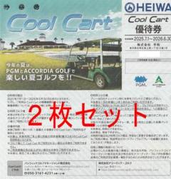 HEIWA株主優待券 8000円分、クールカート２枚 HEIWA 株主優待 クールカート 2枚 有効期限 2026.6.30まで