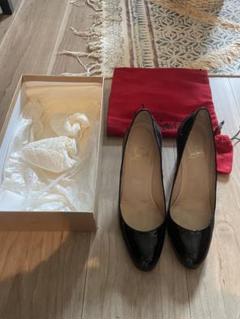Christian Louboutin 黒エナメルパンプス 36.5 Christian Louboutin 黒エナメルパンプス 36.5 - メルカリ