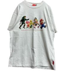 任天堂 キャラクターtシャツ 白 M マリオ ゼルダ どうぶつの森【2585】