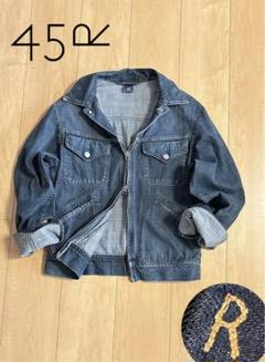 10/22終◆希少 ダブルジップ  ⚫︎45R⚫︎size 3 インディゴジャケット 10/22終◇希少 ダブルジップ ⚫︎45R⚫︎size 3 インディゴ