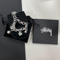 【希少】90s00s stussy usa限定ゴールドブレスレット ステューシー STUSSY - 希少 oldstussy stussy ネックレス ゴールド トップ2連