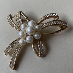 CESTBIEN フランス セビアン フィリグリー フラワーブローチ 花 真珠 CESTBIEN フランス セビアン フィリグリー フラワーブローチ 花 真珠