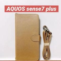 AQUOS sense7 plus ケース 手帳型 カード収納 ストラップ付き