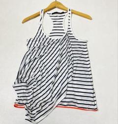 RLX RALPH LAUREN ボーダー アシンメトリー タンクトップ