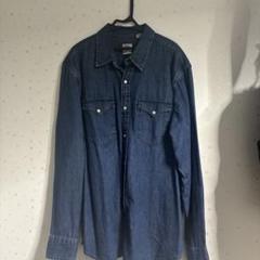 97年製 　新品　レア　リーバイス デニムシャツ ウエスタンシャツ  L　濃紺 Levis デニムシャツ リーバイス ウエスタンシャツ L | 古着屋