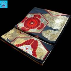 【美品】 六通柄袋帯　花菱紋様　金銀糸　振袖　黒留袖　色留袖　訪問着　フォーマル