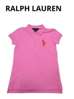 Ralph Lauren ピンク　キッズ　 ポロシャツ　女の子　 半袖　夏服