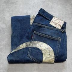 EVISU 黒 デニム サイズ3 y2k 00s エヴィス EVISU W36L35 大黒 デニムパンツ travis Y2K - メルカリ