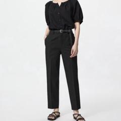 【UNIQLO】スマートアンクルパンツ ブラック Mのサムネイル