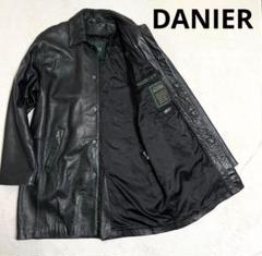 501 DANIER ダニエ レザージャケット ブラック ステンカラーコート