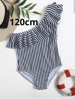 SHEIN ワンピース水着 120cm ストライプ