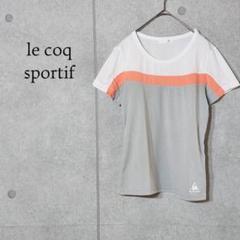 【le coq sportif】バイカラー プルオーバーTシャツ〈M〉スポーツ