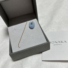 MONAKA jewellery フラットピアス　ブルーオパール