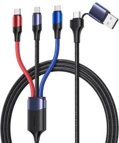 3in1充電ケーブル 変換アダプタ USBType-Cケーブル 1.2m