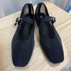 完売品 ZARA メッシュ メリージェーンシューズ 39 - メルカリ