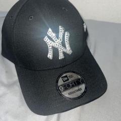ニューエラ デコ キラキラ ヤンキース ホワイト 59FIFTY ニューヨーク・ヤンキース ホワイト × ゴールド