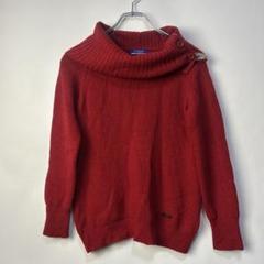 バーバリーロンドン　タートルネック　ニット　セーター　ノバチェック　ラメ混 美品！BURBERRY LONDON タートルネックニット 1 ノバチェック