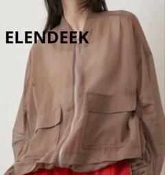 ELENDEEK】オーバーサイズシアーブルゾン ブラウン サイズF