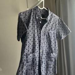 SOE花柄 ボタンダウン 半袖シャツ