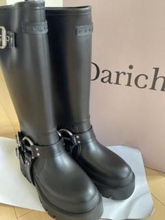 Darich ブラック 長靴・レインブーツ　ダーリッチ ダーリッチ Darich キルティングレインブーツ （ブラック