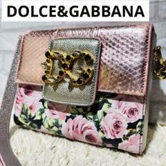 まとめ買いでお得 ✨極希少✨DOLCE&GABBANA スタッズ パイソン柄 ショルダーバッグ バッグ