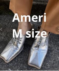 Ameri UND 2WAY SQUARE LOAFERS シルバー M - メルカリ